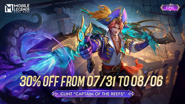 Review dan Cara Mendapatkan Clint Captain of The Reefs